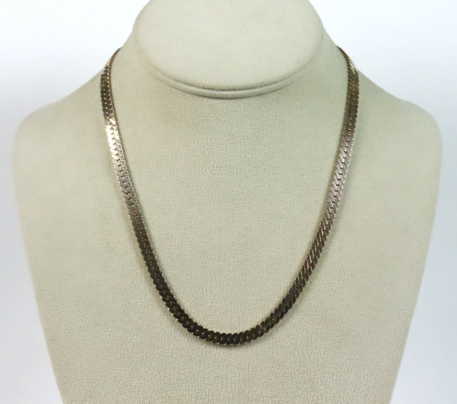 14K ITALIAN HERRINGBONE NECKLACE (1 of 3)