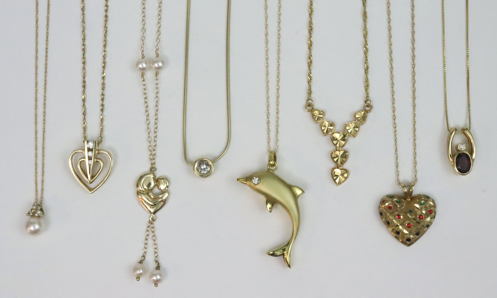 (8) 14K PENDANT NECKCHAINS (1 of 4)