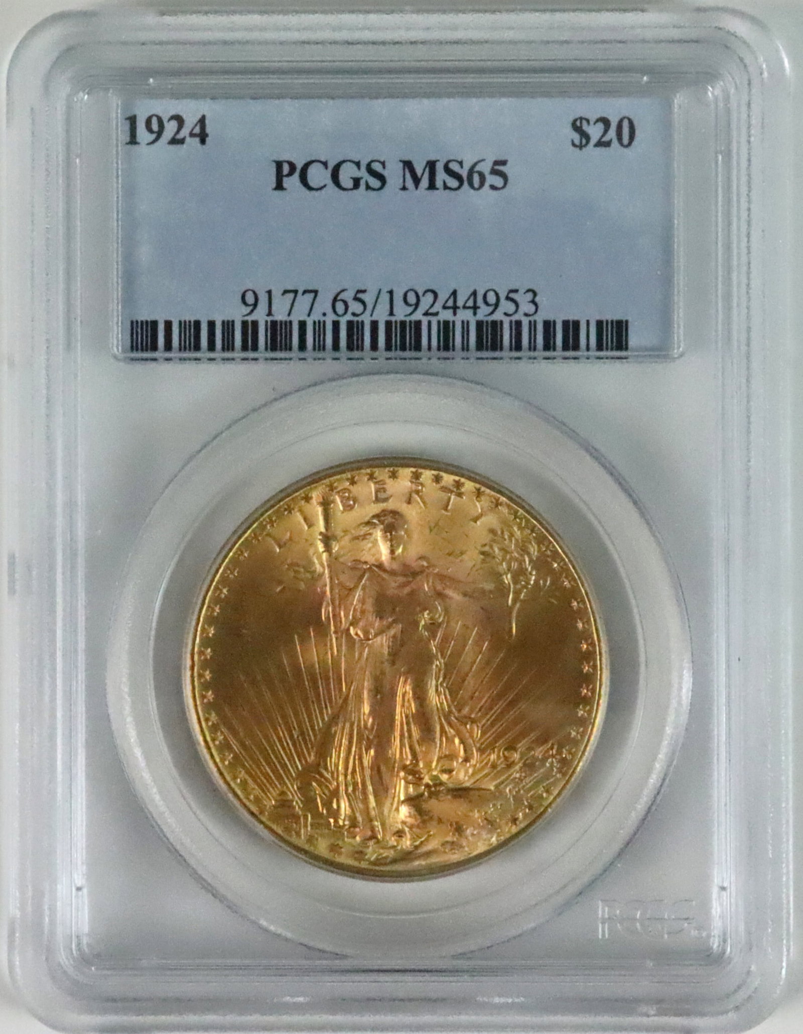 1924 PCGS MS65 US $20 SAINT-GAUDENS GOLD COIN (1 of 4)