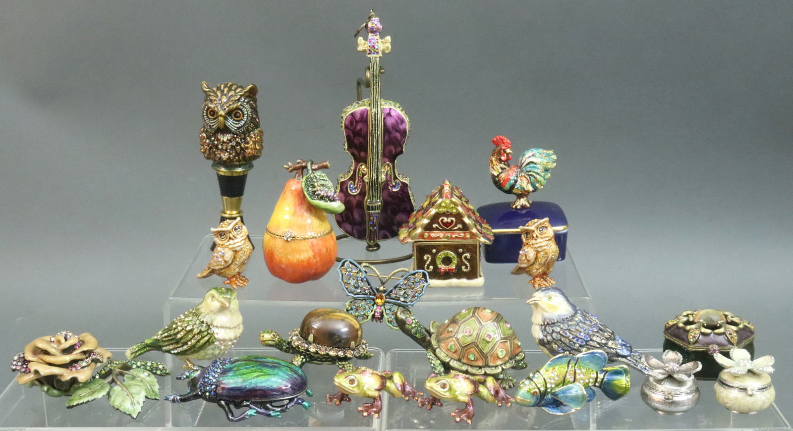 (20) PC. JAY STRONGWATER JEWELED & ENAMELED GROUP (1 of 5)