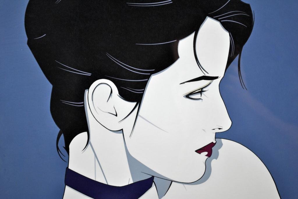 PATRICK NAGEL FRAMED SERIGRAPH: Scattivodd Sausalito, Mirage, 1985, likely Commemorative No. 6, 36x24in.