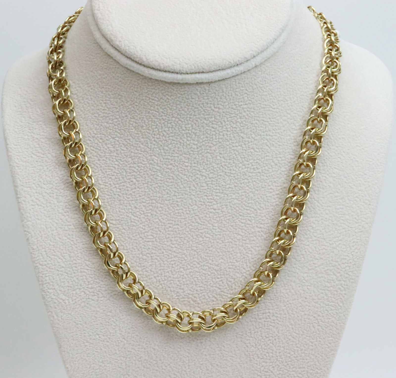 14K FANCY DOUBLE LINK NECKCHAIN (1 of 5)