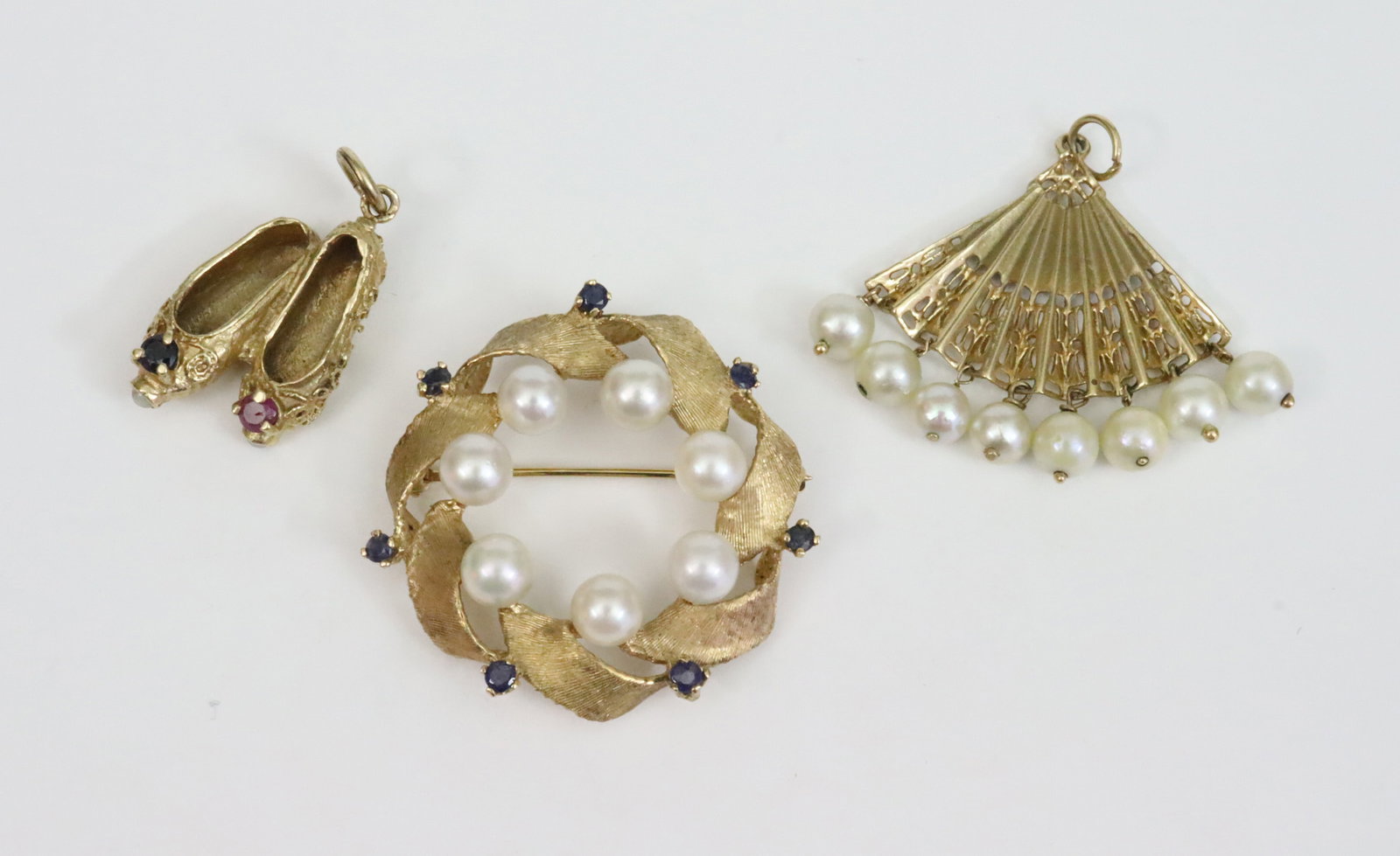 (3) PIECE 14K PIN & PENDANT GROUP (1 of 2)