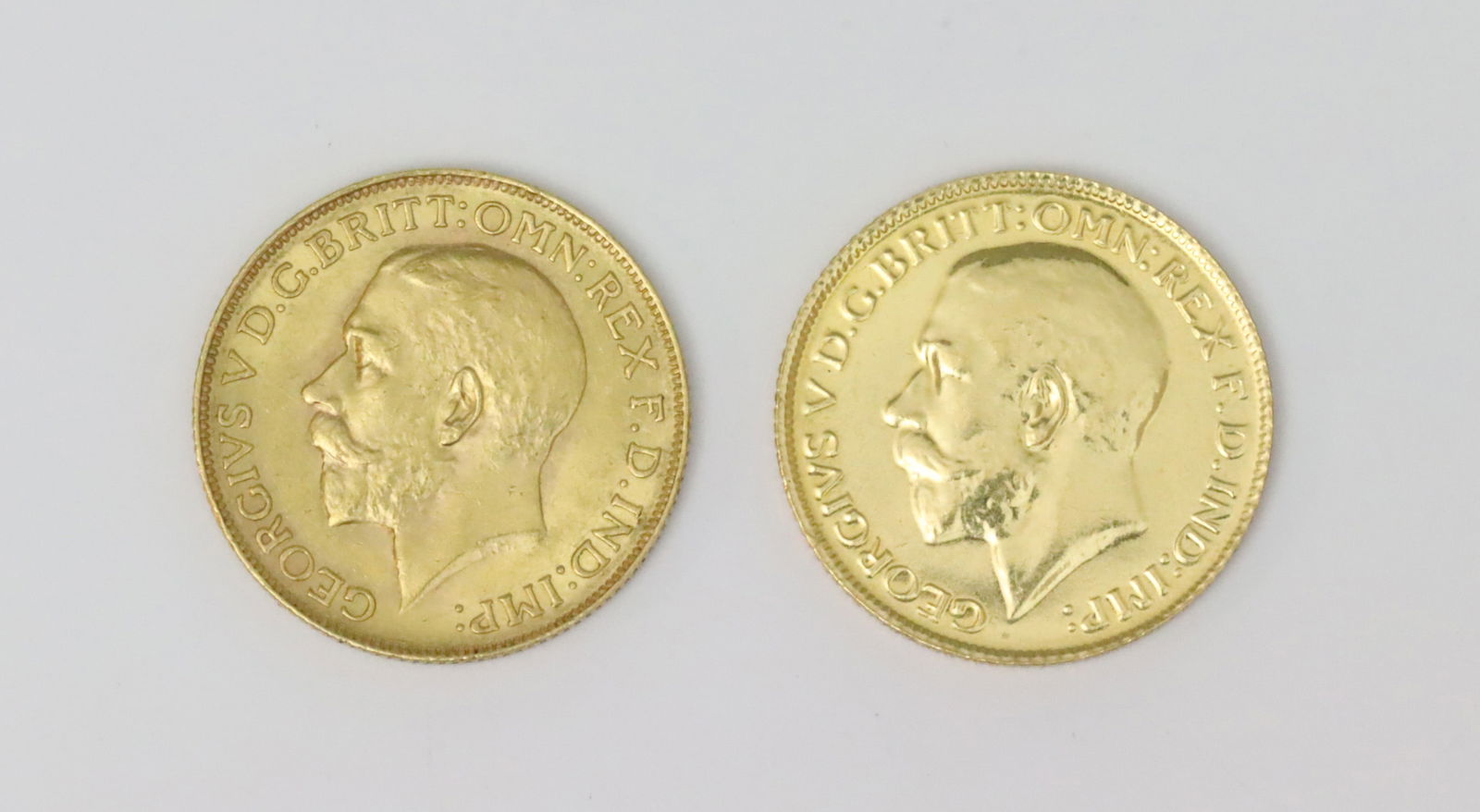 (2) BRITISH SOVEREIGN GOLD COINS (1 of 2)