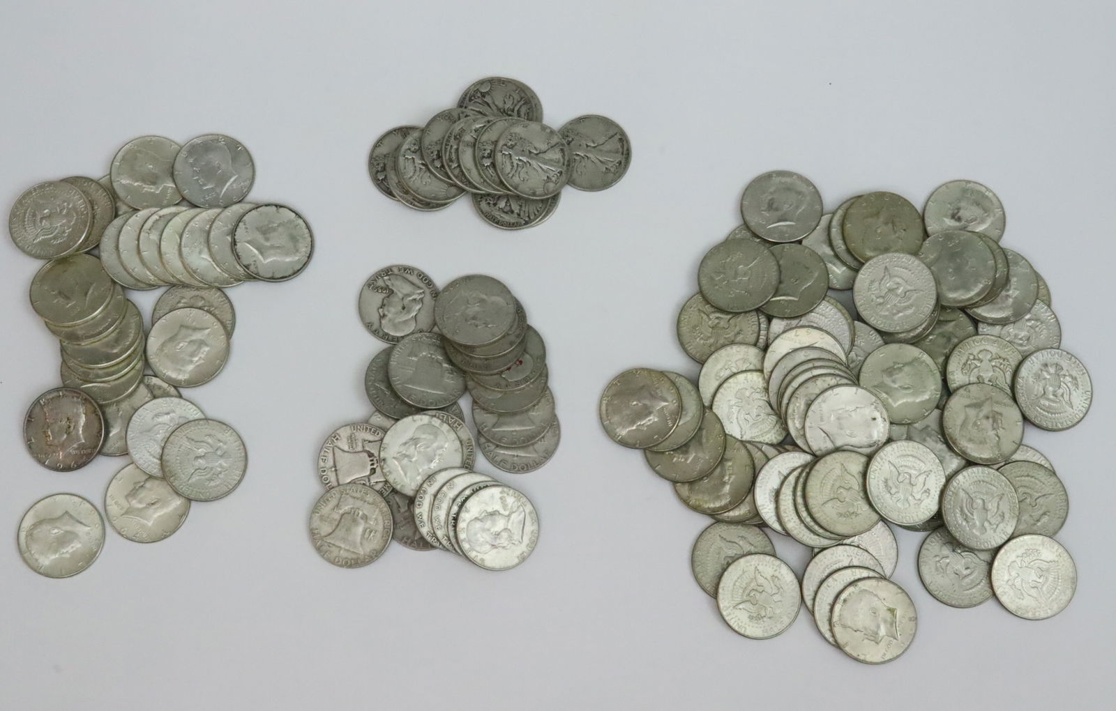 (138) US SILVER HALF DOLLAR COINS (1 of 1)