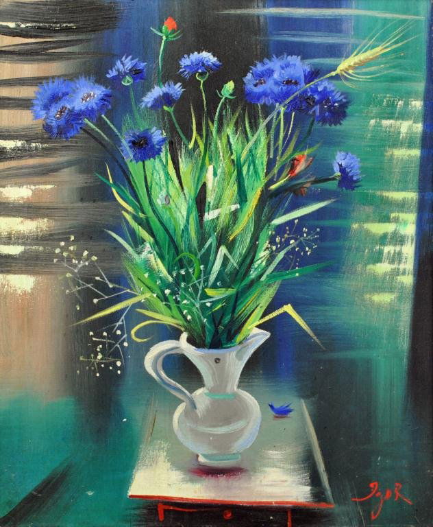 IGOR PANTUHOFF (New York, 1911-1972): "Floral Bouquet", oil on canvas, signed lower right, 24x20in.