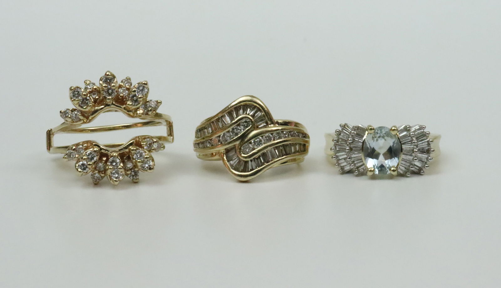 (3) 14K DIAMOND RINGS (1 of 3)