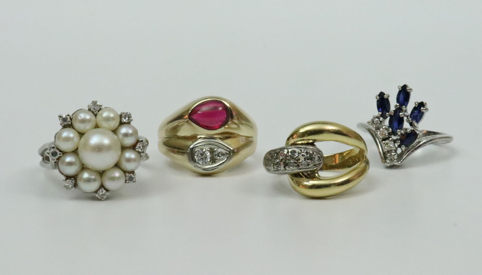 (4) 14K GEMSTONE RINGS (1 of 3)