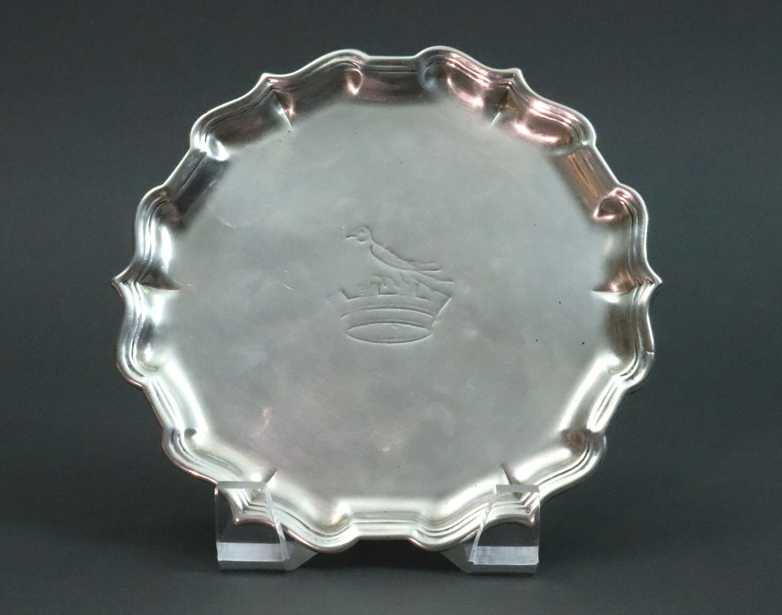 GEORGE II STERLING SALVER, WAITER OR CARD TRAY (1 of 3)