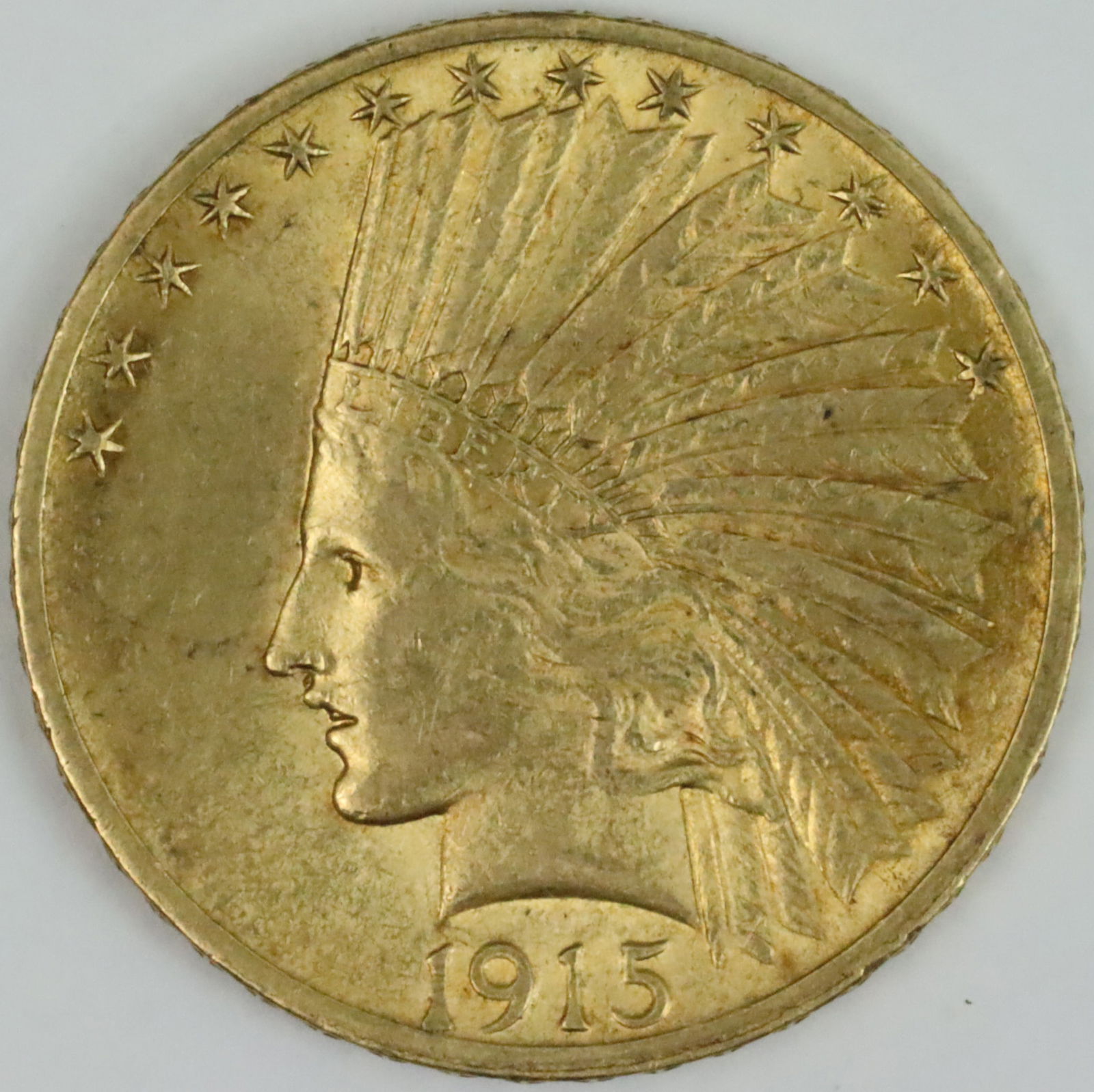 1915 $10 INDIAN HEAD GOLD COIN (1 of 2)