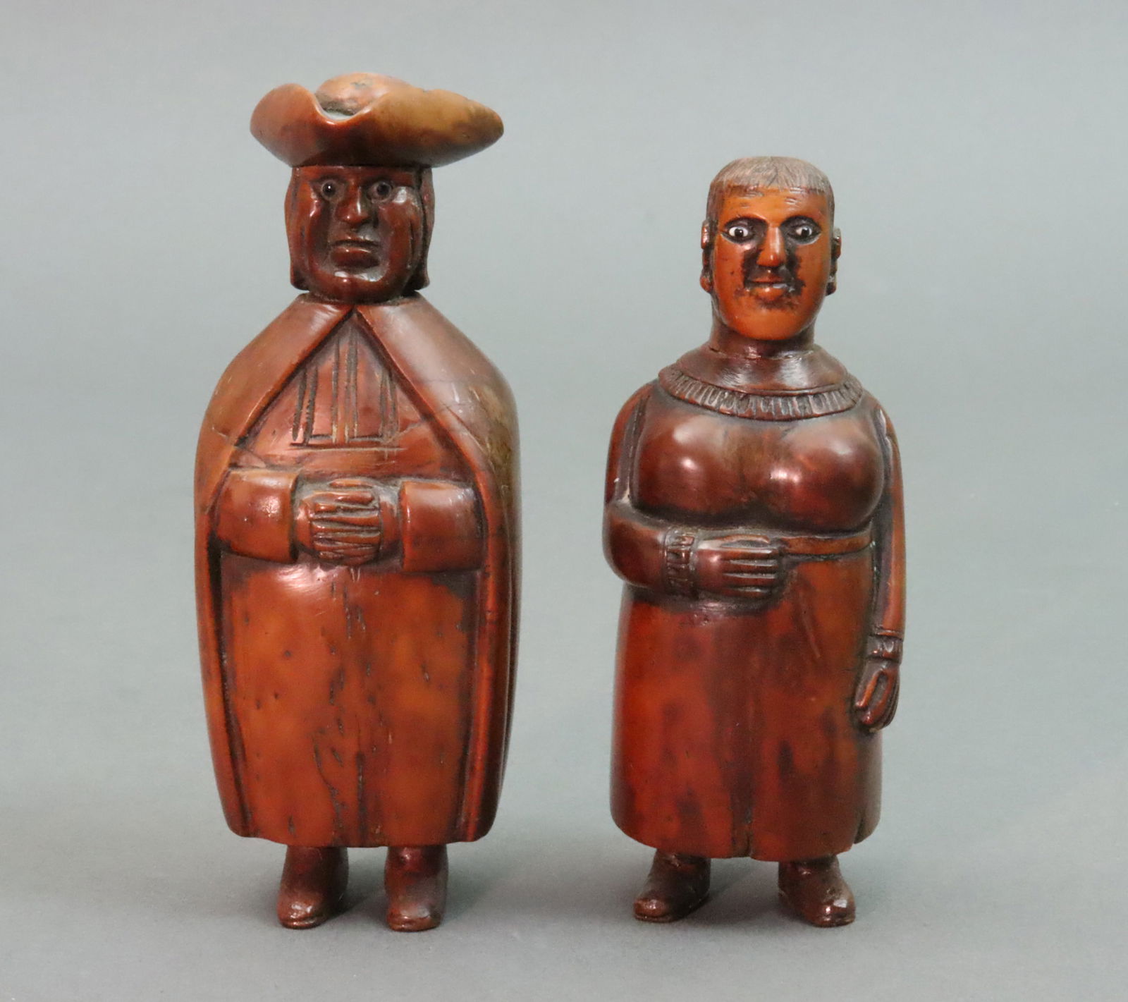 (2) CARVED COQUILLA NUT CHARACTERS (1 of 9)