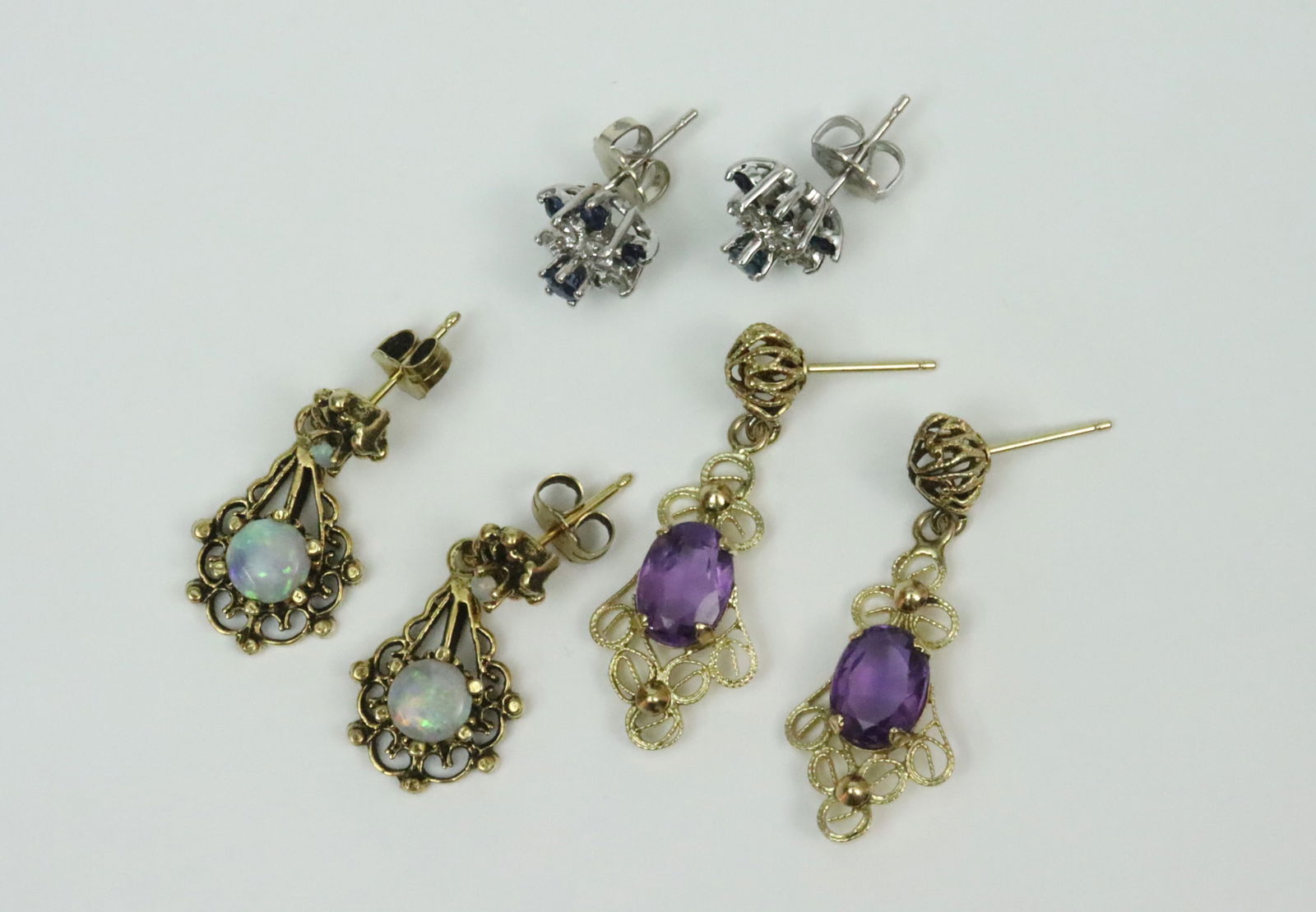(3) PAIRS 14K EARRINGS (1 of 1)