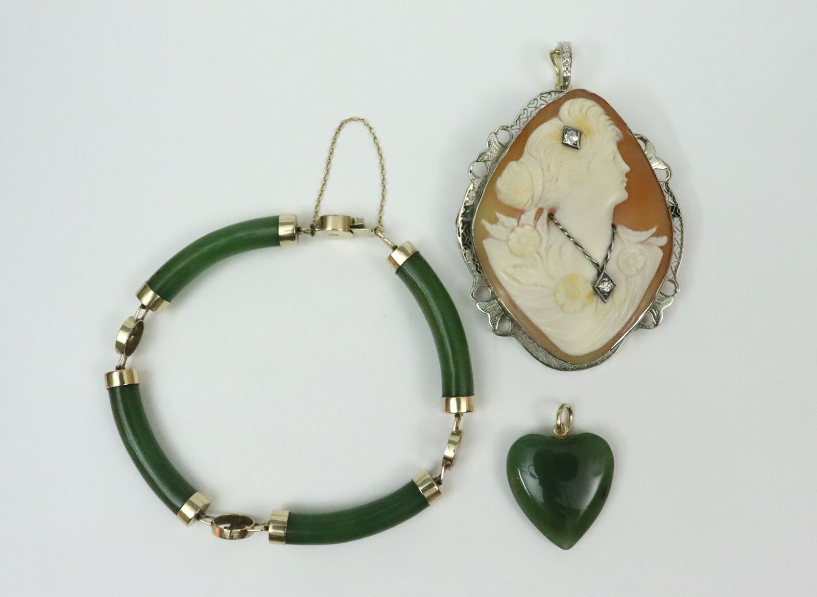 ESTATE LOT - 3 PIECE 14K JEWELRY GROUP (1 of 3)