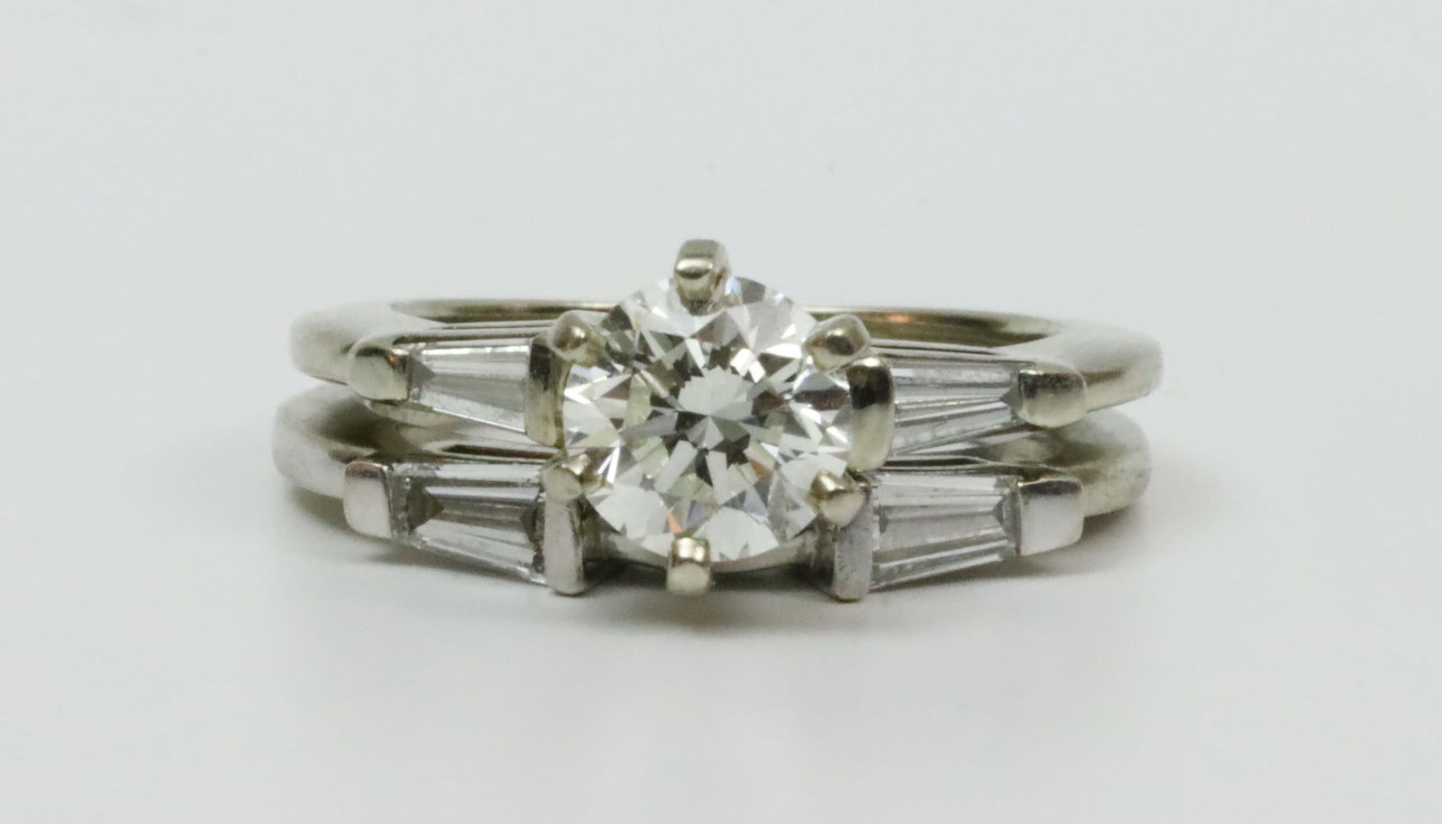 14K DIAMOND WEDDING SET, 1.48CTW (1 of 5)