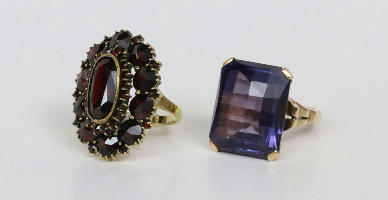(2) 10K GEMSTONE RINGS (1 of 4)