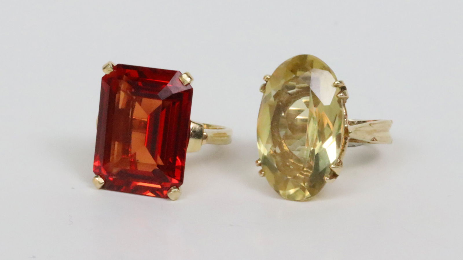 (2) 14K GEMSTONE RINGS (1 of 4)