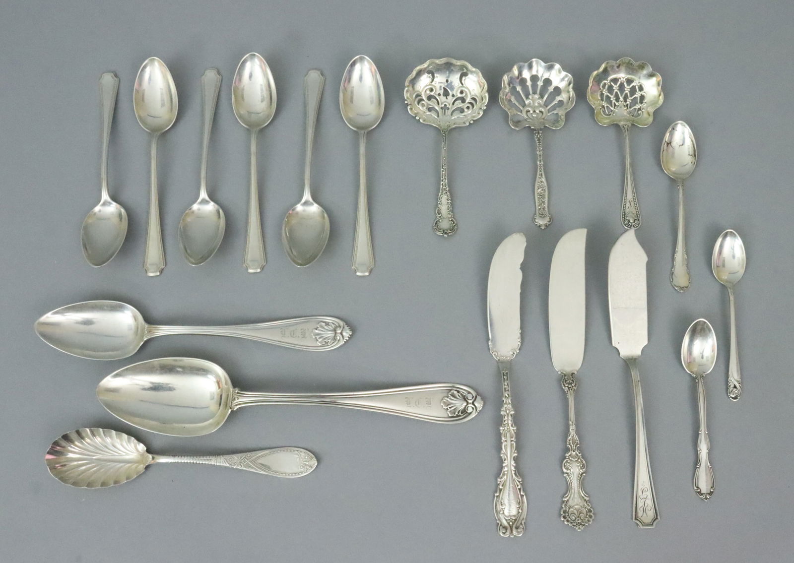 (18) SILVER FLATWARE ARTICLES (1 of 1)