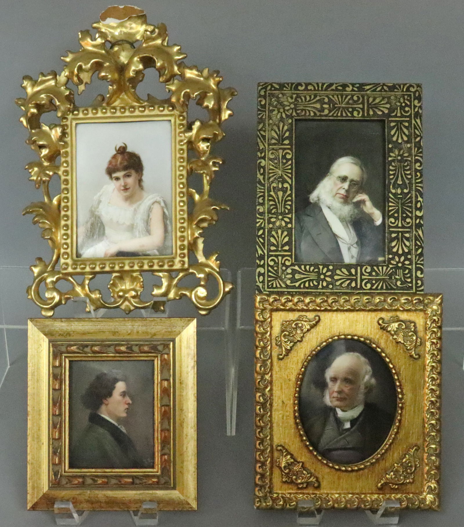 (4) 19THC. PORCELAIN PLAQUES (1 of 7)