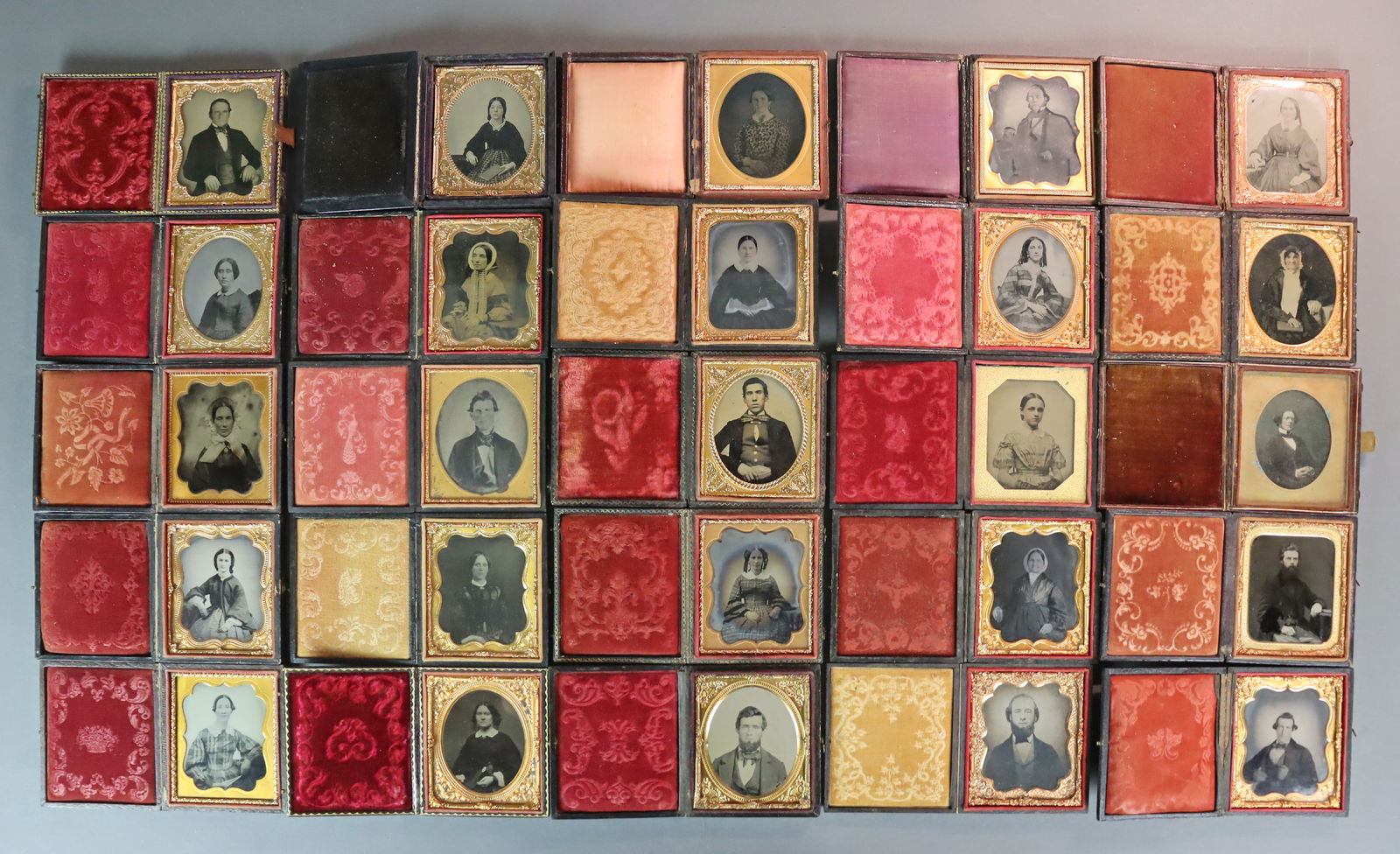 (25) 1/6 PLATE AMBROTYPES - ADULT PORTRAITS (1 of 8)