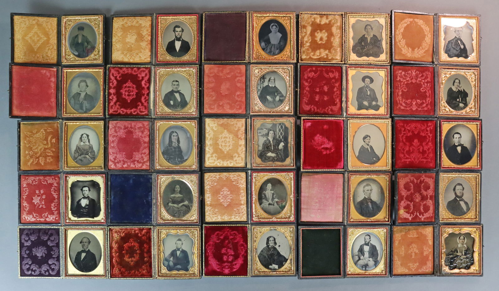 (25) 1/6 PLATE AMBROTYPES - ADULT PORTRAITS (1 of 6)