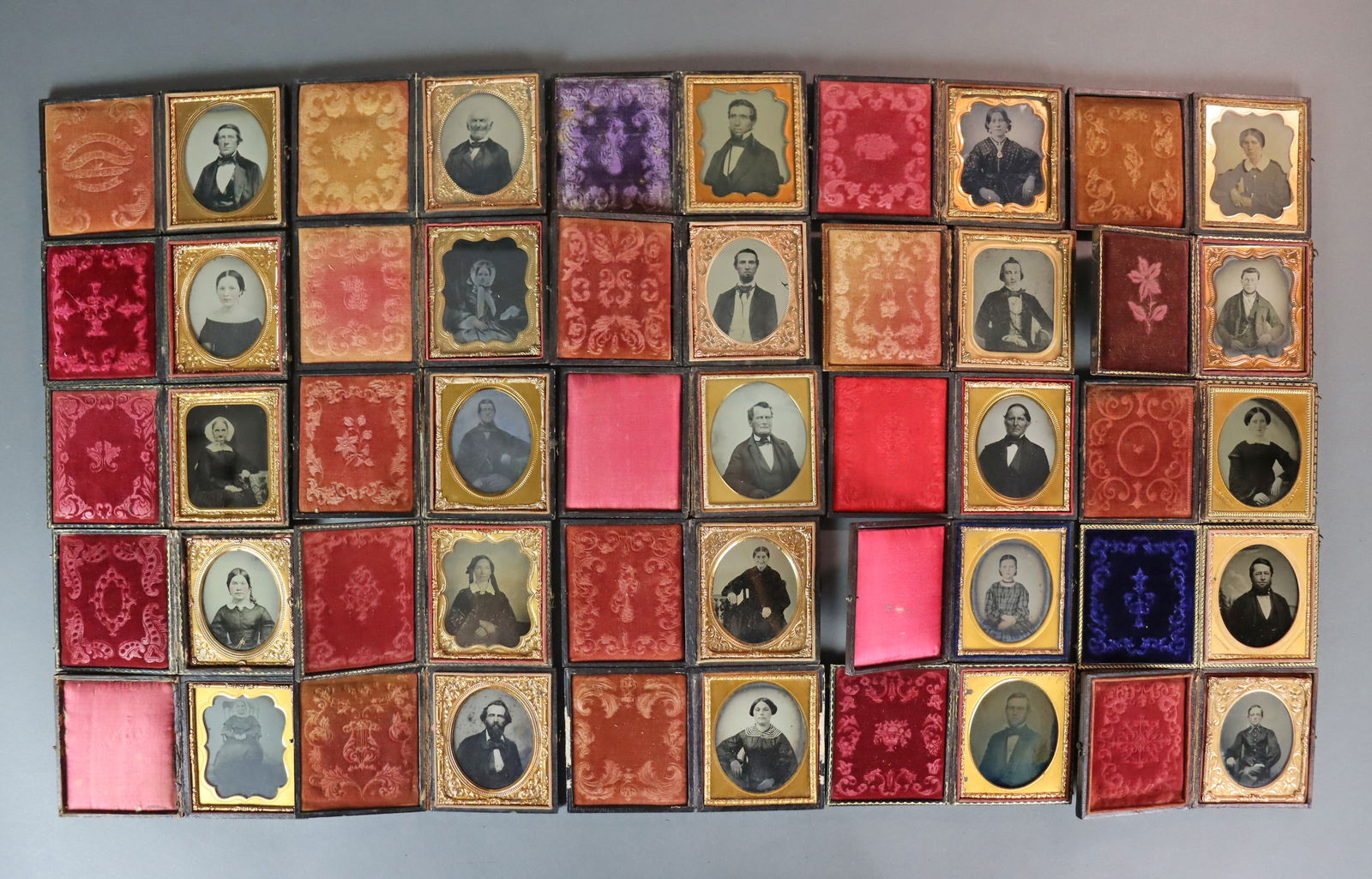 (25) 1/6 PLATE AMBROTYPES - ADULT PORTRAITS (1 of 6)