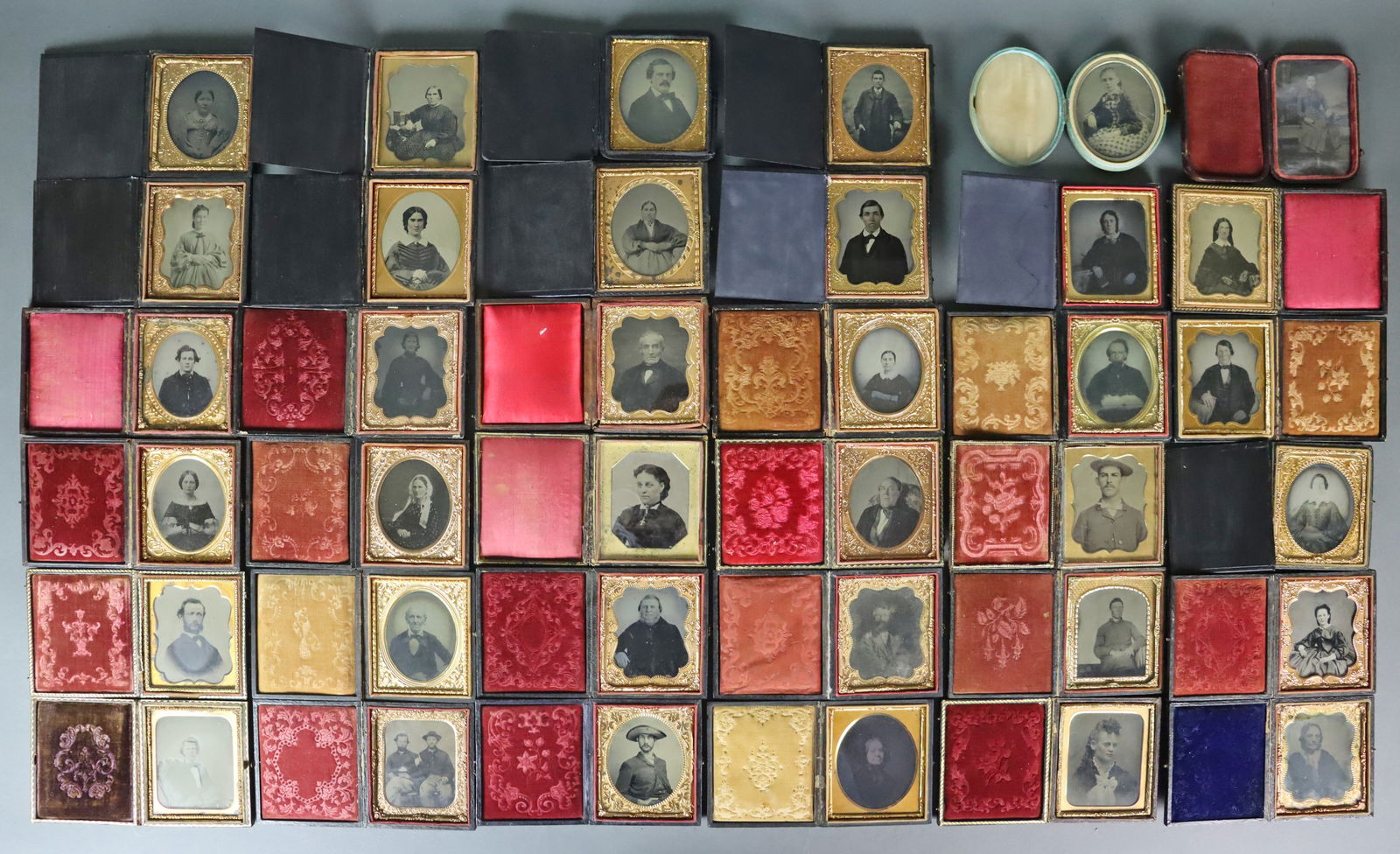 (36) 1/6 PLATE TINTYPES - ADULT PORTRAITS (1 of 9)