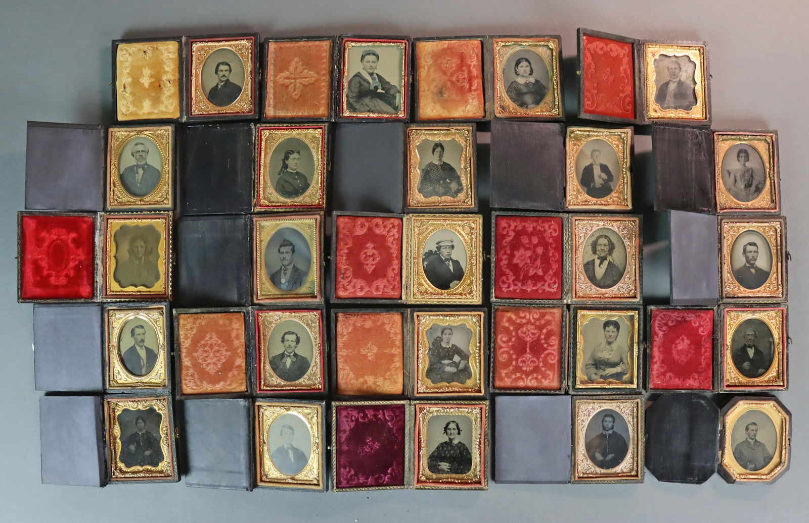 (24) 1/9 PLATE TINTYPES - ADULT PORTRAITS (1 of 7)