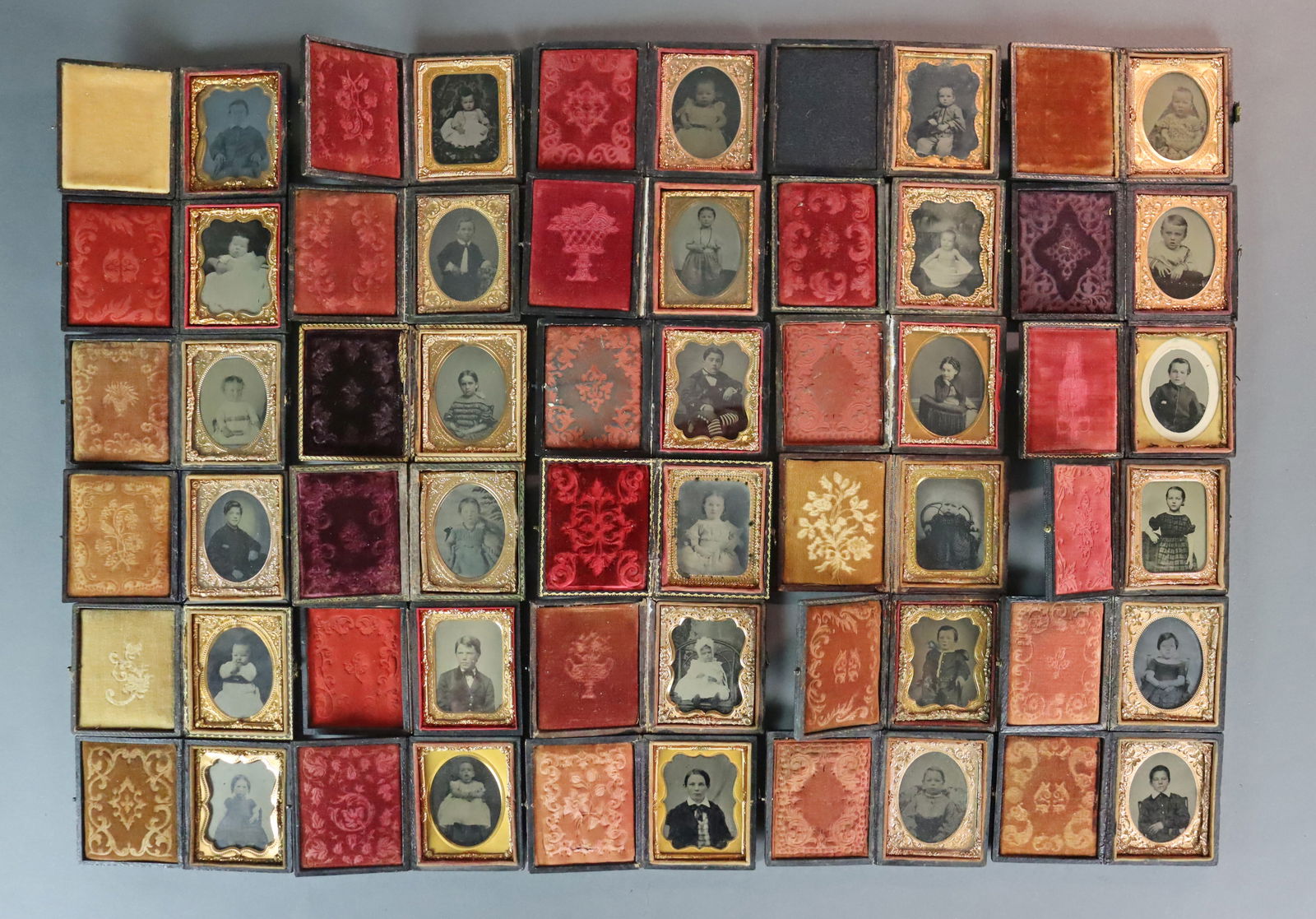 (30) 1/9 PLATE TINTYPES - CHILDREN (1 of 7)