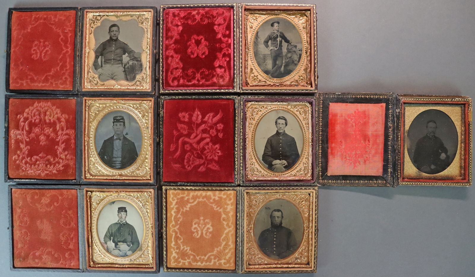 (7) 1/6 PLATE TIN & AMBROTYPES- CIVIL WAR SOLDIERS (1 of 9)