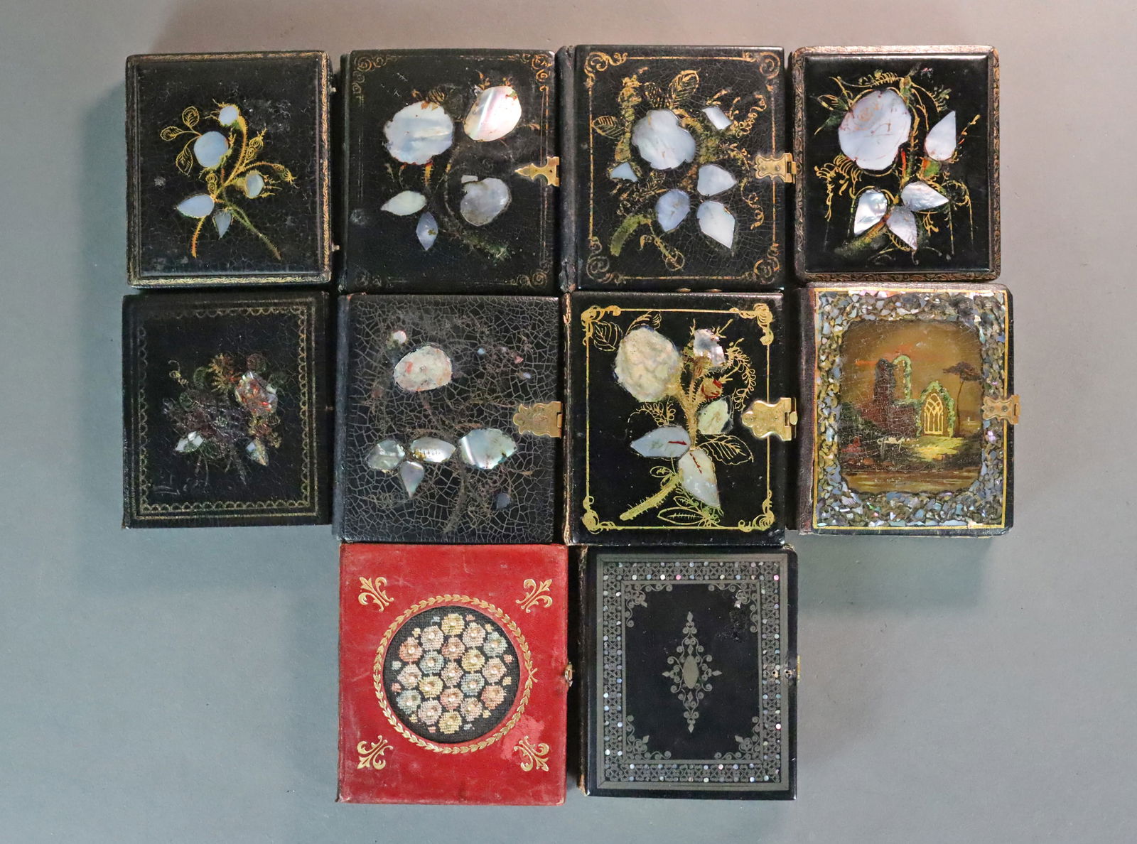 (10) 1/6 PLATE EARLY PHOTOS IN JAPANNED CASES (1 of 7)