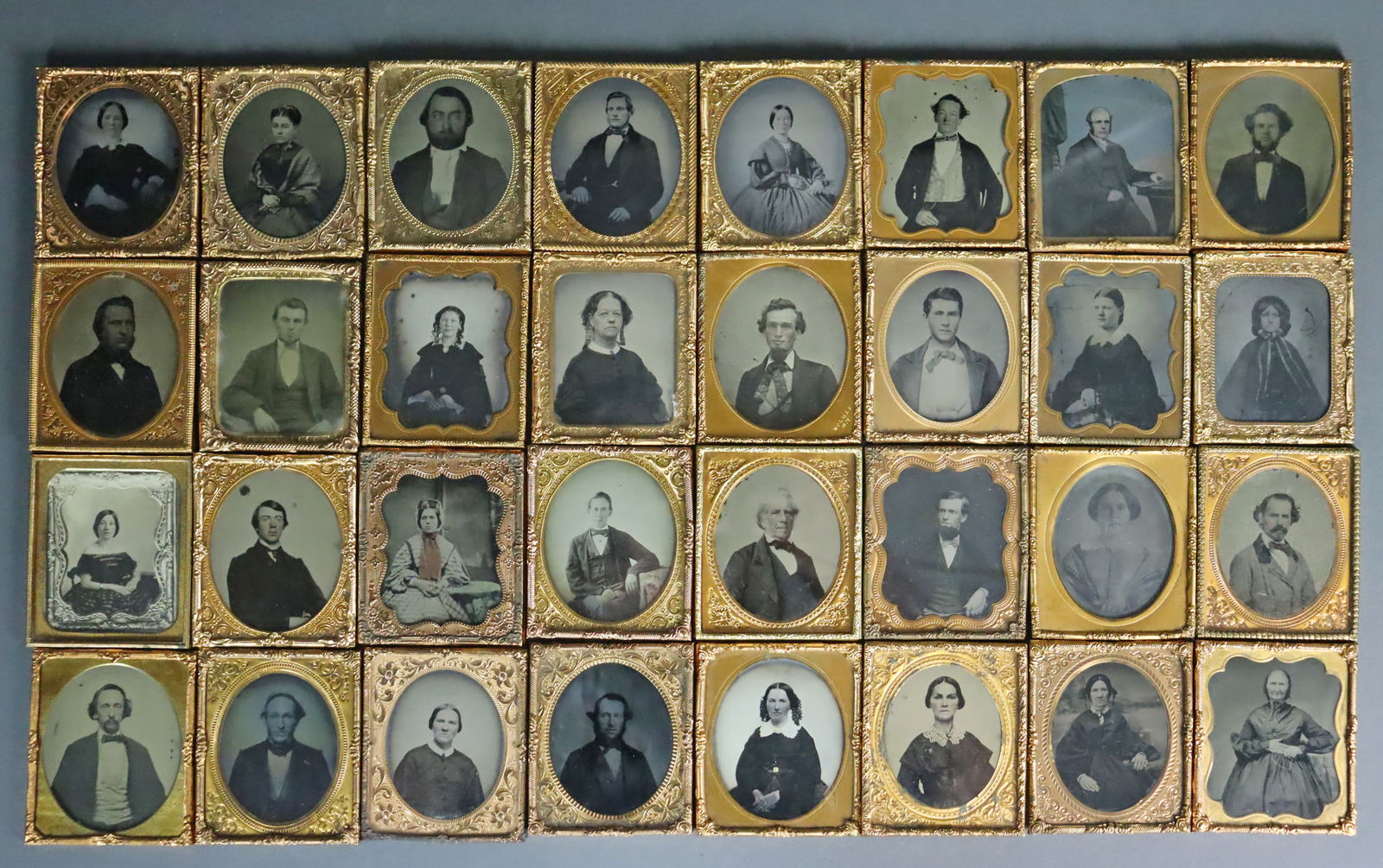 (32) 1/6 PLATE UNCASED AMBROTYPES - ADULTS (1 of 2)