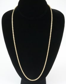 14K ROPE LINK NECKLACE