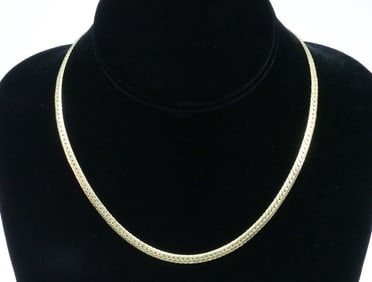 18K HERRINGBONE NECKCHAIN