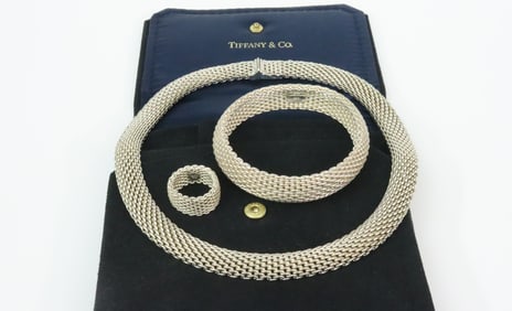 TIFFANY & CO. STERLING SOMERSET PARURE