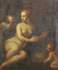 ANTIQUE PAINTING IN THE MANNER OF FRANCESCO ALBANI