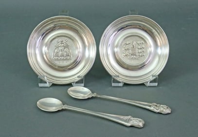 (4) PIECE IRISH SILVER GROUP BY DOUGLAS BENNETT