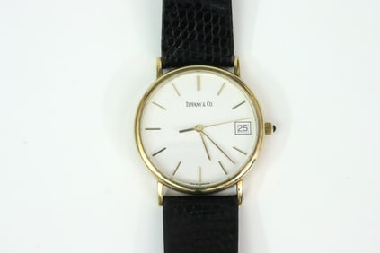 TIFFANY & CO. 14K GOLD CASE WATCH