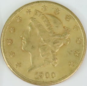 1900-S AMERICAN $20 DOUBLE EAGLE GOLD COIN