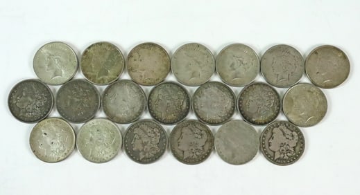 (20) US SILVER DOLLAR COINS