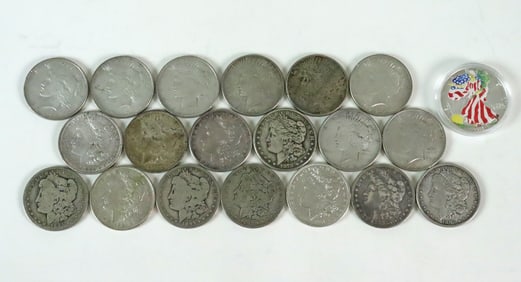 (20) US SILVER DOLLAR COINS