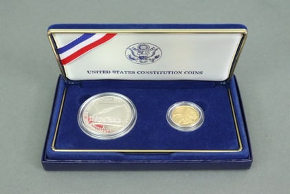 (7) PIECE GROUP OF US PROOF COINS INCLUDING GOLD