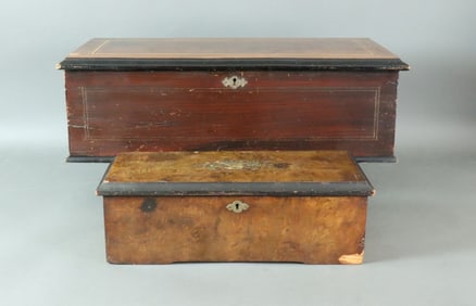 (2) VINTAGE SWISS CYLINDER MUSIC BOXES