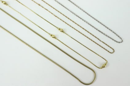 (4) 14K NECKCHAINS