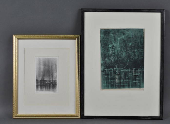 Two Richard Florsheim Signed Lithographs