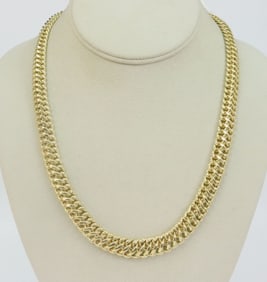 18K FANCY LINK NECKLACE