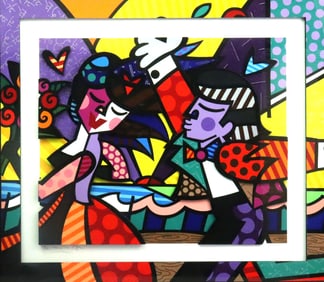 ROMERO BRITTO 3D SCULPTOGRAPH - FOLLOW ME