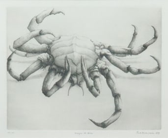 ERIK DESMAZIERES ETCHING - ARAIGNEE DE MER