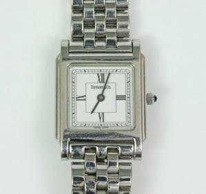 TIFFANY & CO. STAINLESS STEEL WATCH
