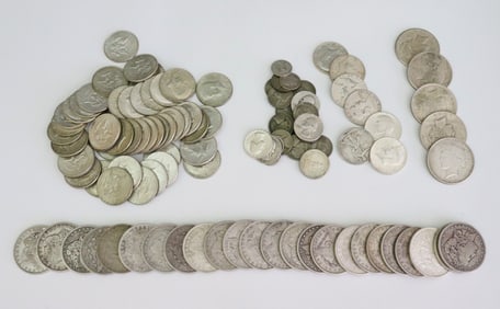 (103) PIECE GROUP OF ASSORTED US SILVER COINS