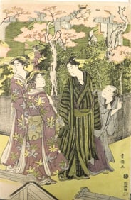(6) EARLY JAPANESE WORKS ON PAPER, MOST WOODBLOCKS